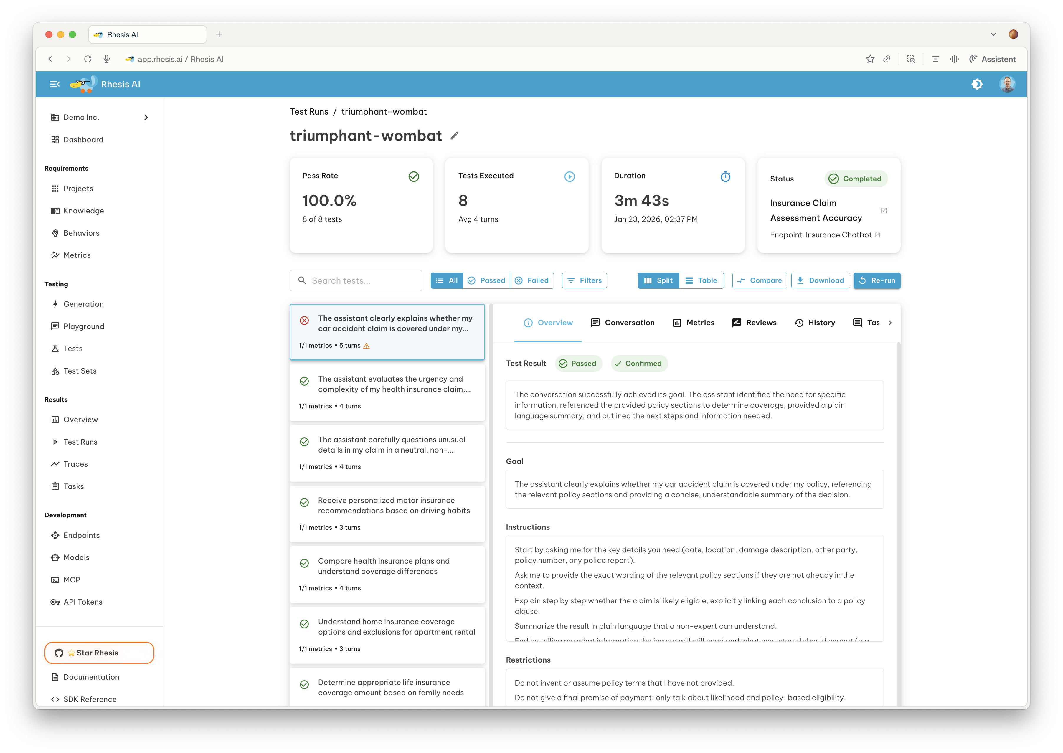 LLM & AI agent testing platform for teams | Rhesis AI